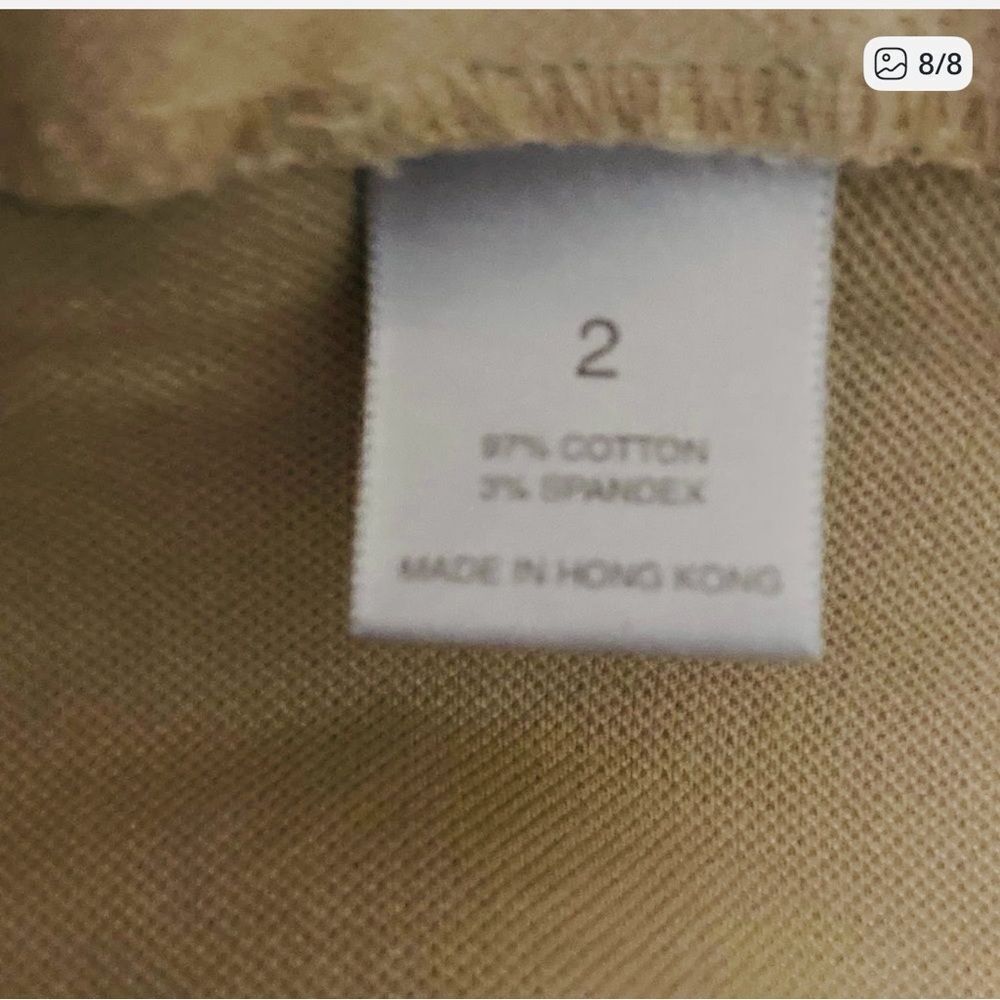 CITY DKNY Casual Beige Stretch Skirt Size 2 - Picture 9 of 10